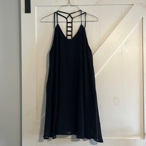 Altar’s State Loose black chiffon dress